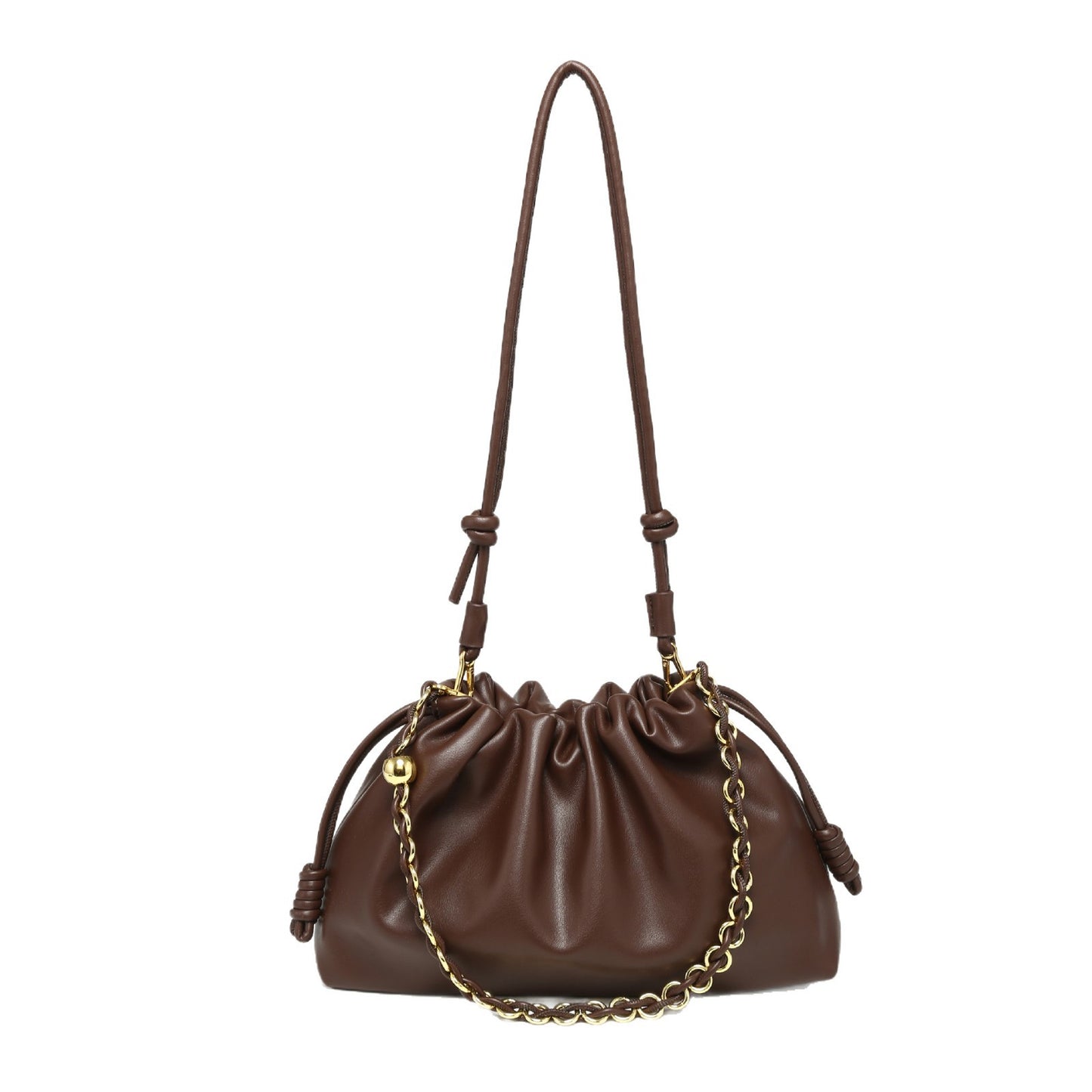 Women's High Quality Cloud Drawstring Lucky Underarm Shoulder Bags