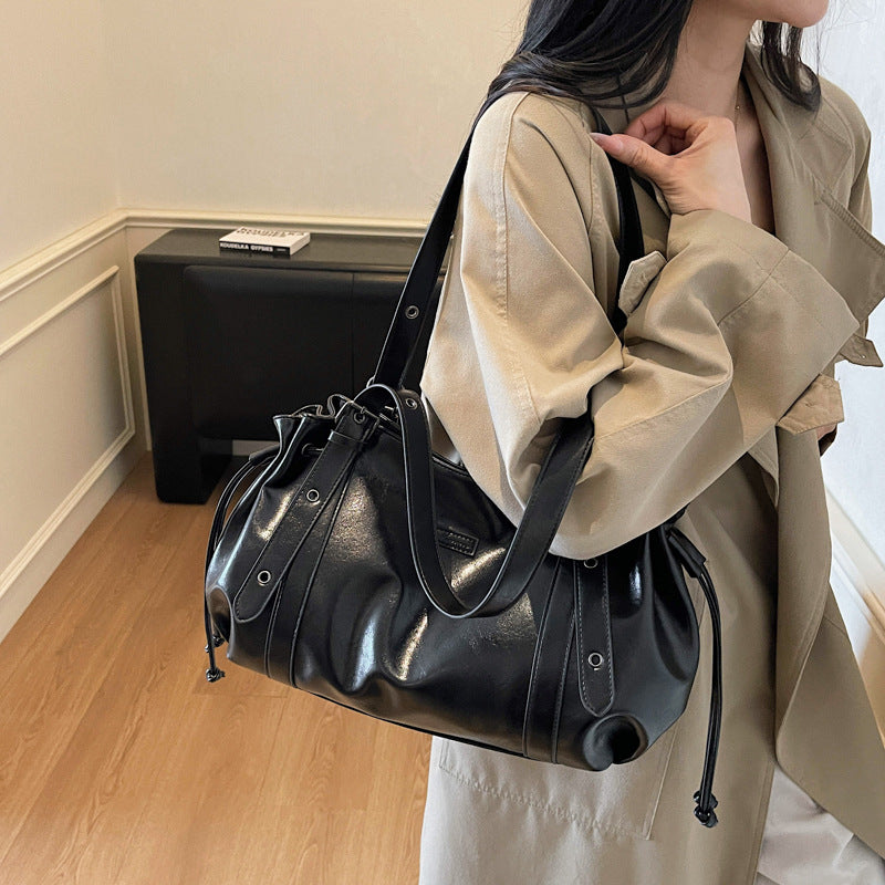 Women's Retro Large Capacity High-grade Light Luxury Women's Shoulder Bag