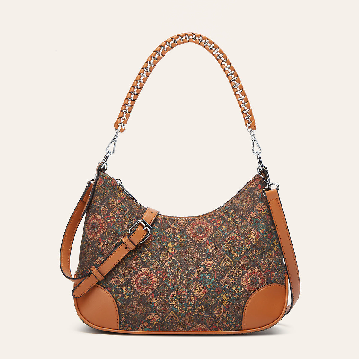 Pretty Ethnic Style Cork Underarm Bark Women's Shoulder Bag