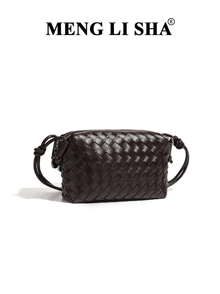 Women's Trendy High-grade Hand-woven Fashion Large Capacity Small Square Bags