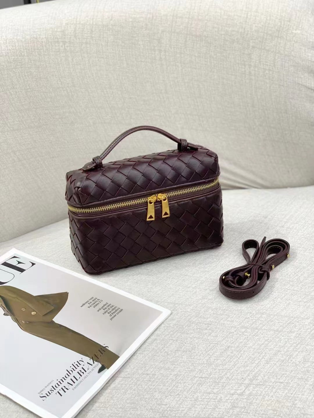 Women's Box Diamond Check Chain For Handbags