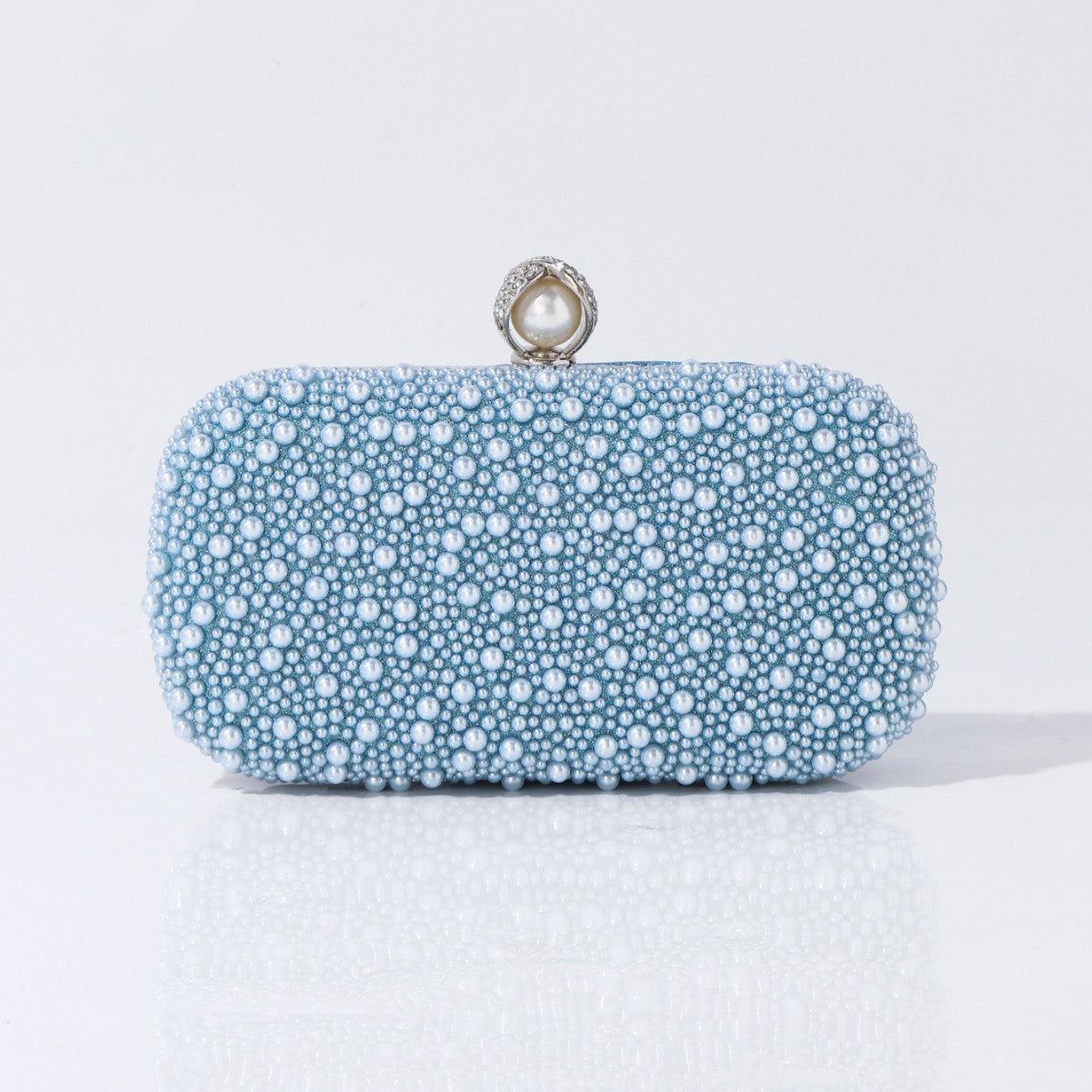 Vintage Pearl Beaded Cheongsam Clutch Party Dinner Bag