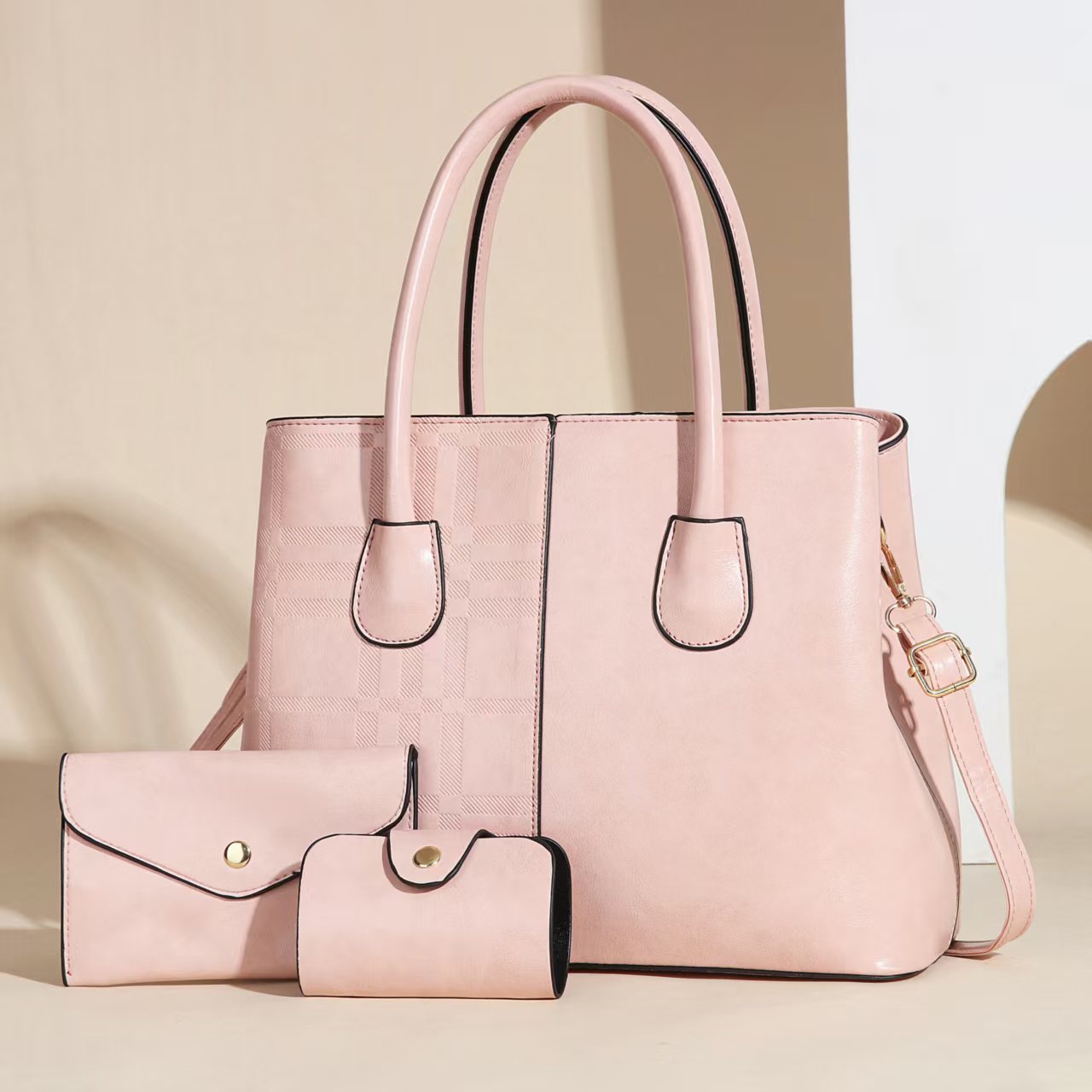 Women's Large Capacity Portable Fashion Striped Women's Shoulder Bag