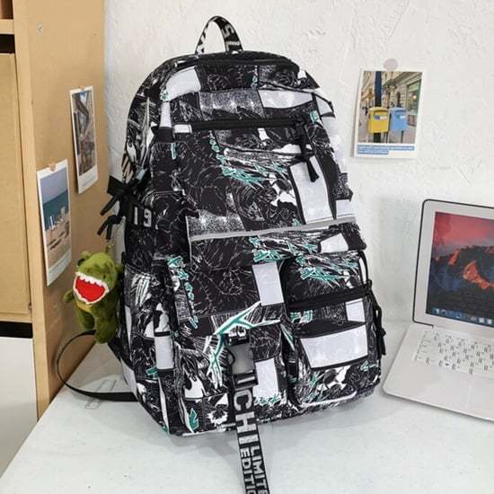 Cartoon Iti Male Large Capacity Trendy Primary School Bag
