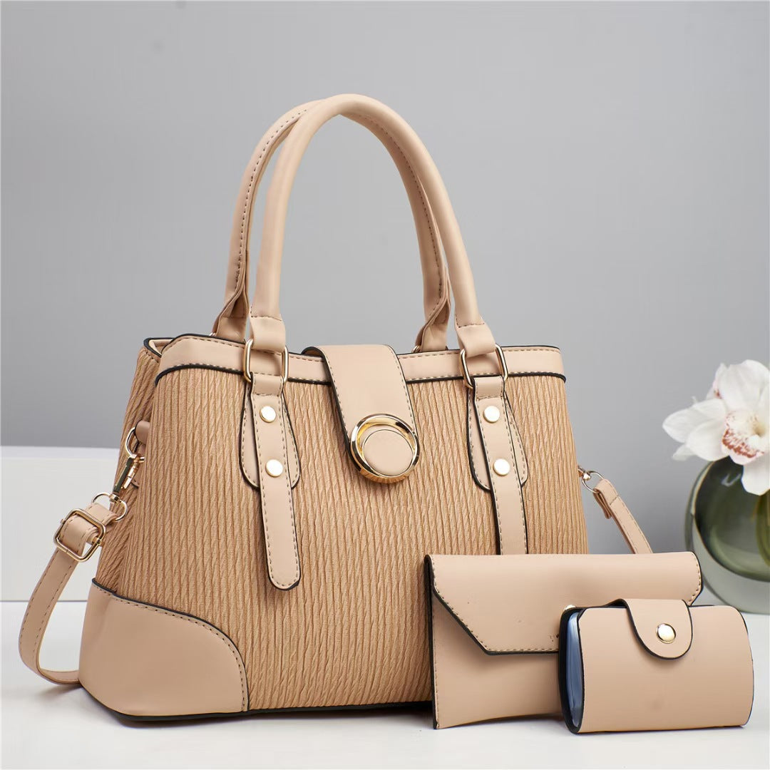 Women's Three-piece Retro Large Capacity Combination Fashion Bags