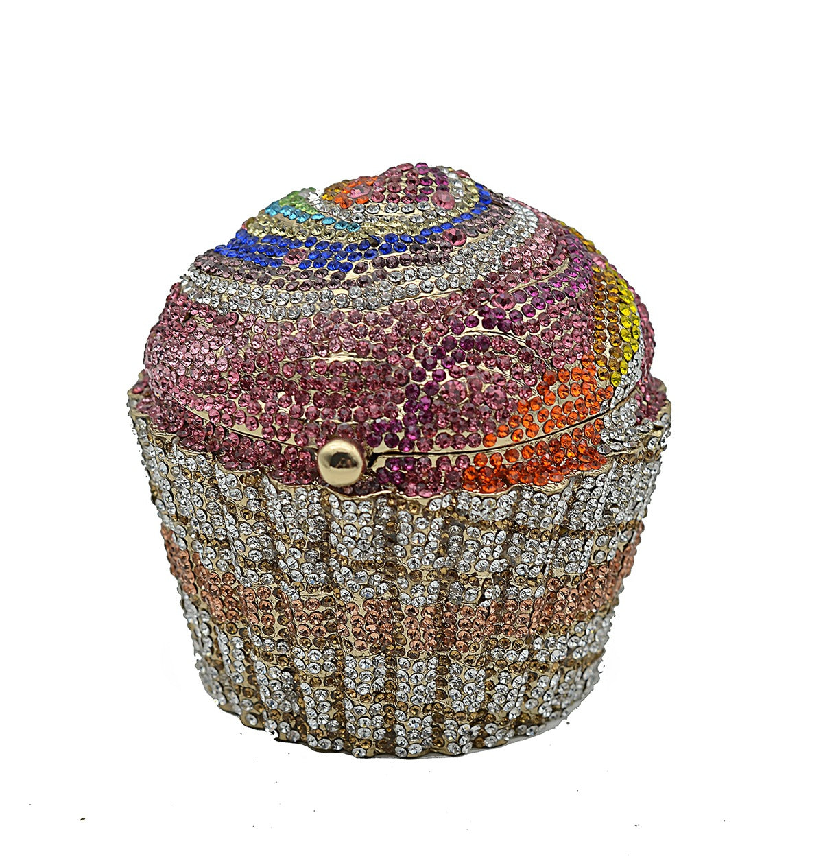 Women's Cake Ice Cream Full Diamond Metal Banquet Bags