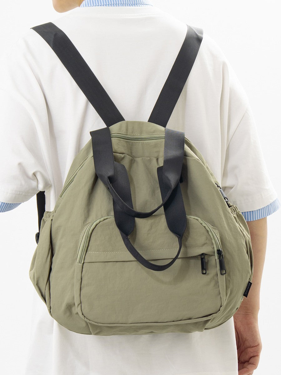 Women's & Men's Textured Commuter Large Capacity Lightweight Leisure Backpack