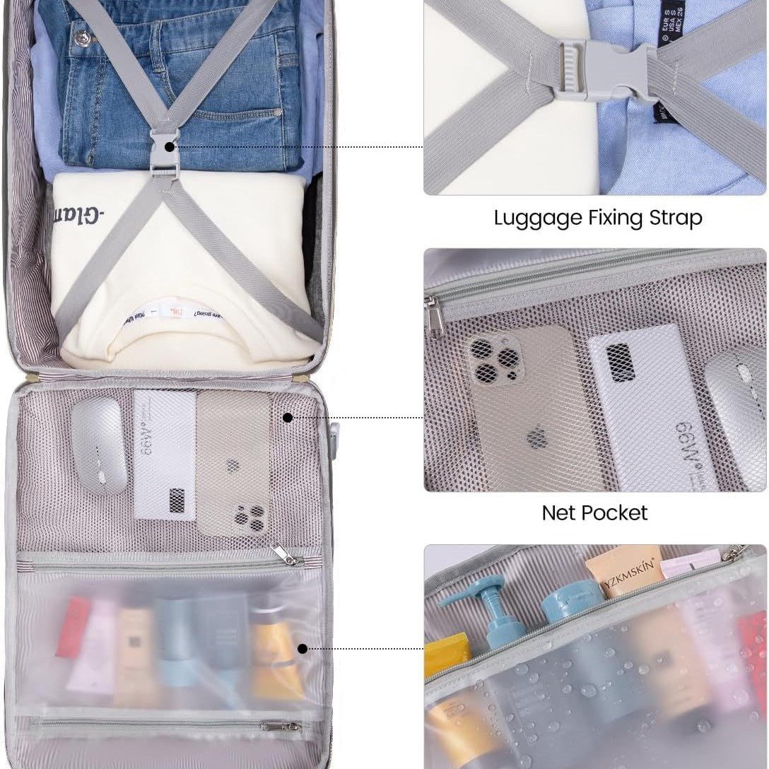 Match Sets Contrast Color Hand-held Boarding Backpacks