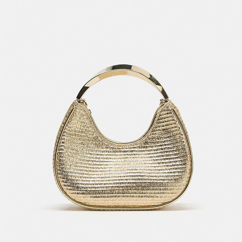 Women's Plated Metal Layer Effect Fashion Retro Women's Handbag