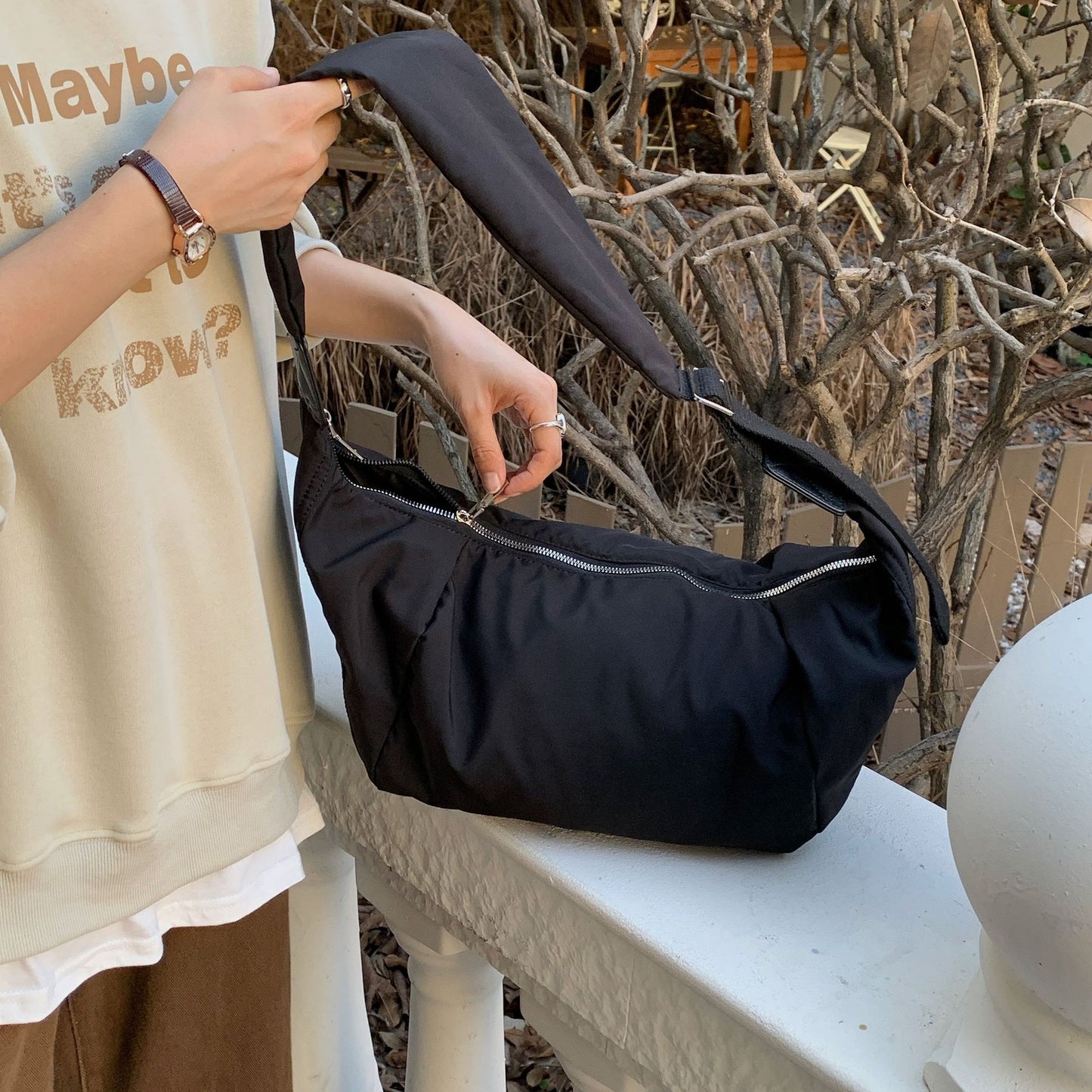 Waterproof Nylon For Boys Oblique Pattern Bags
