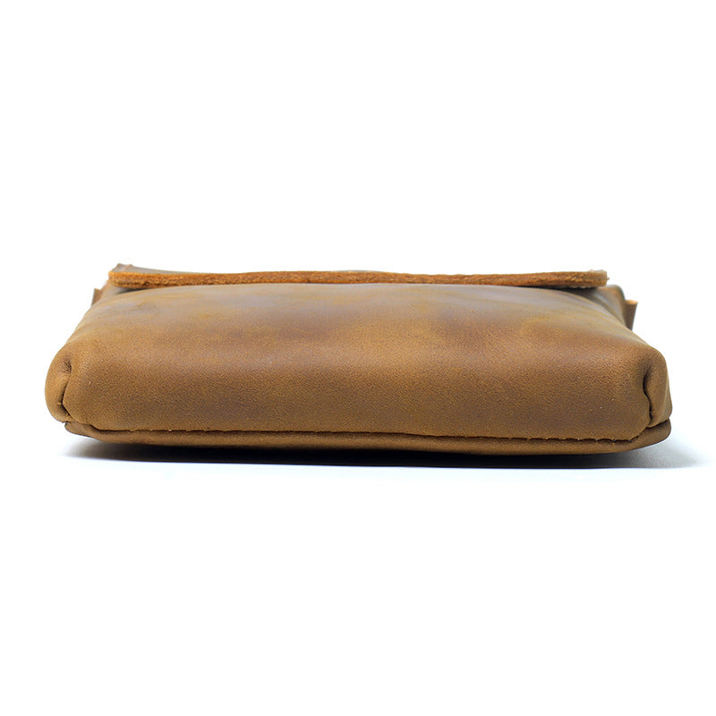 Men's First Layer Cowhide Crazy Horse Leather Men's Shoulder Bag