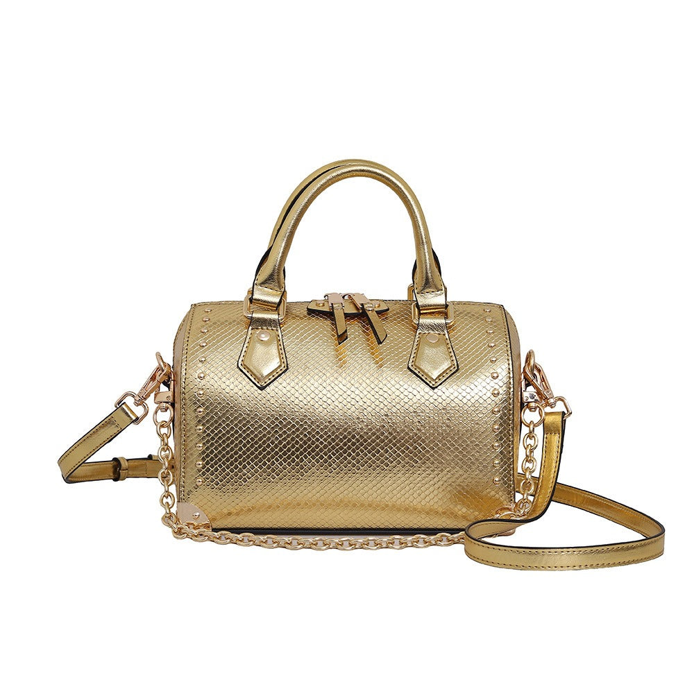 Women's Advanced Texture Snake Pattern Pillow Women's Handbag