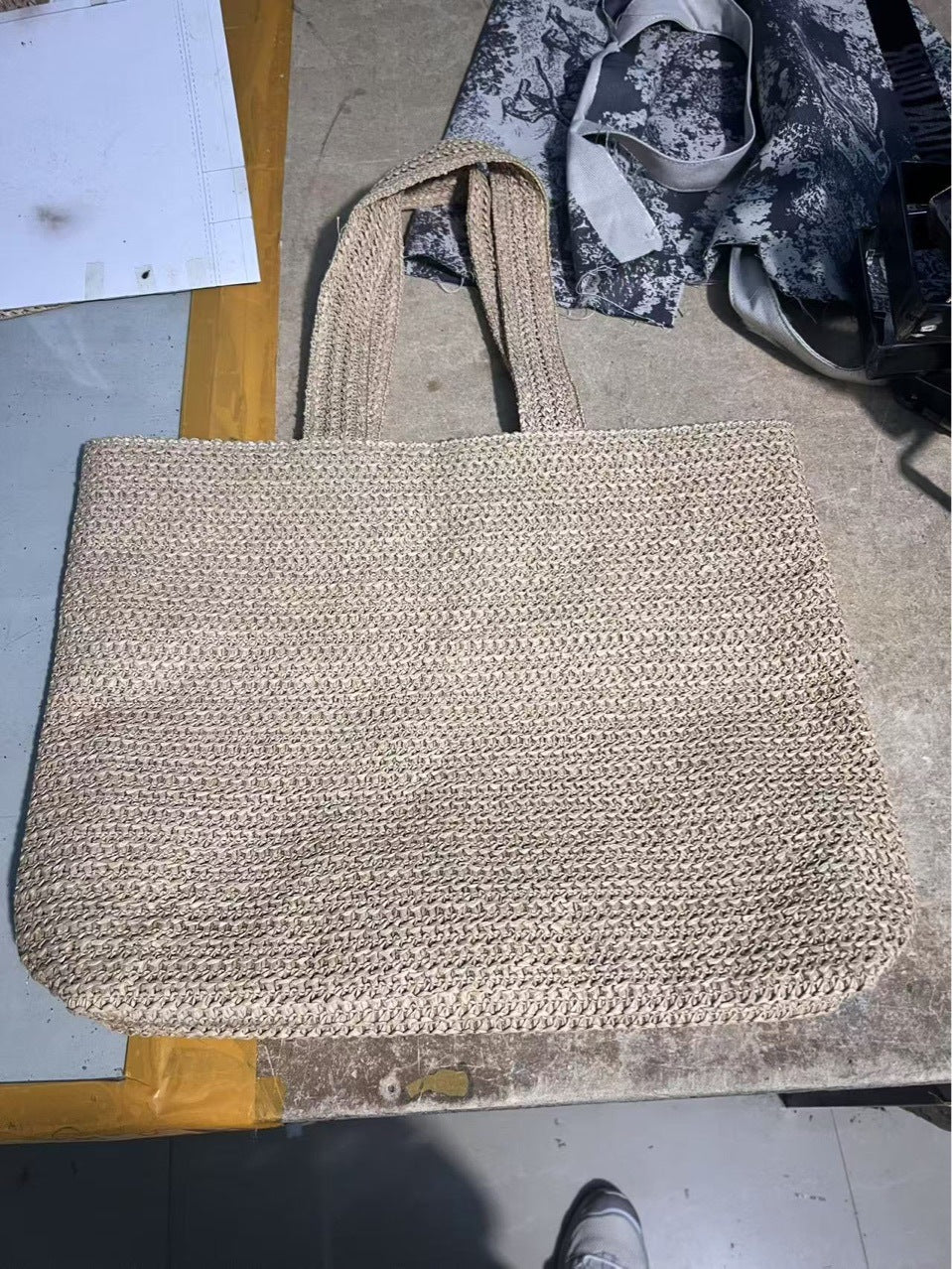 Quality French Simplicity Hollow Woven Handmade Women's Shoulder Bag