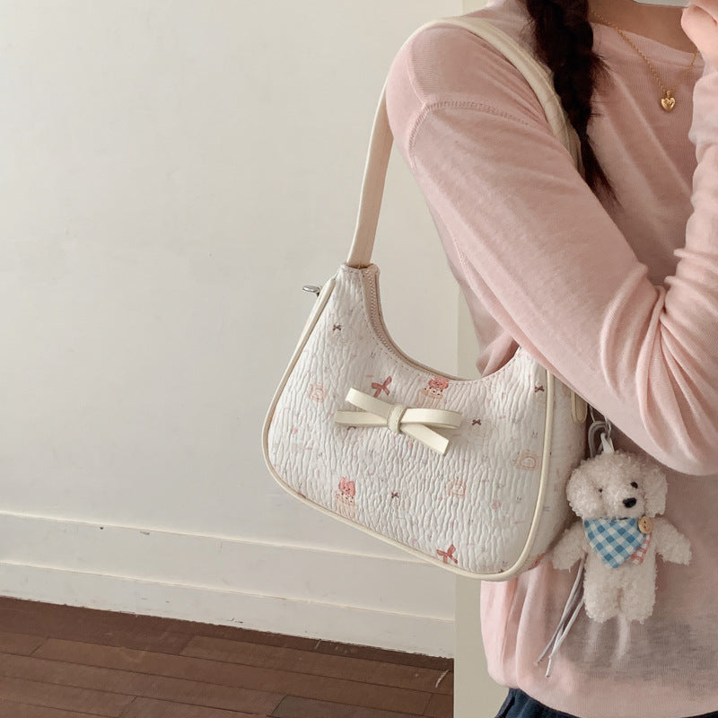 Women's Girly Style Design Cartoon Printed Fashion Small Square Bag