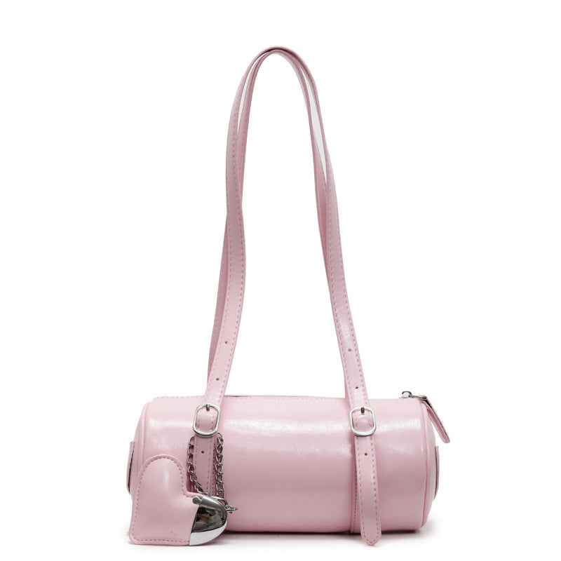 Fashion Cylinder Female Niche Trendy French Classic Women's Messenger Bag