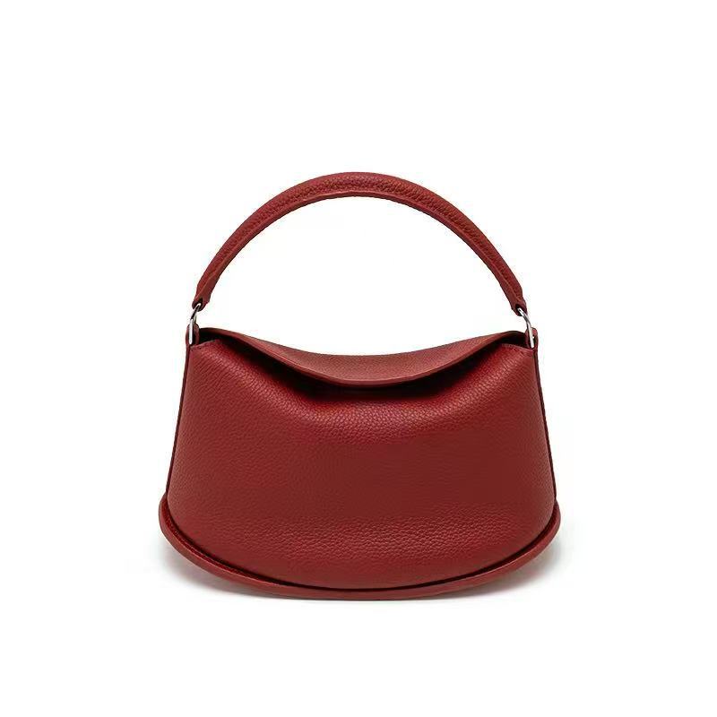 Women's Interest Light Luxury Lunch Box Genuine Leather Simple Bags