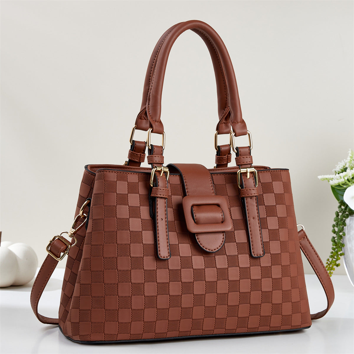 Women's Fashion Big Trendy Large Capacity Western Women's Shoulder Bag