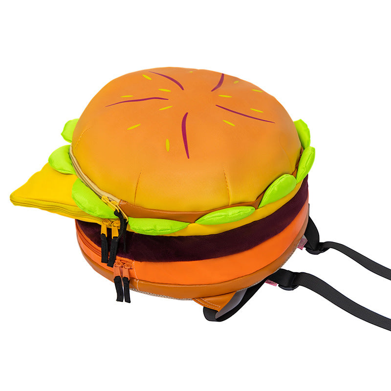 Personalized Korean Style Large Capacity Hamburger Backpacks