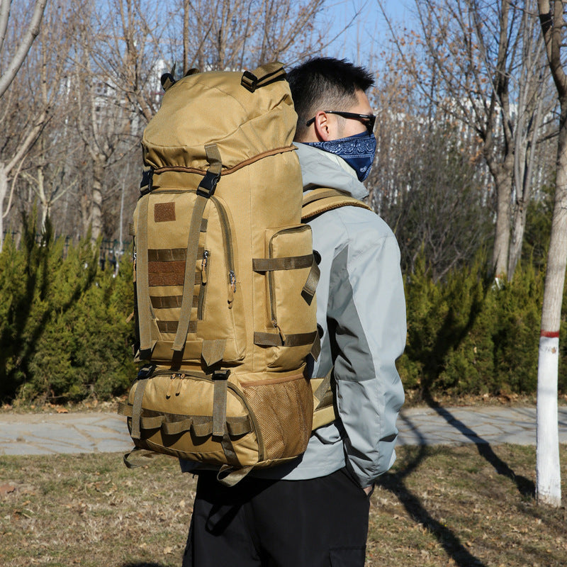 Men's Large Capacity Lightweight Camping Oxford Cloth Mountain Climbing, Hiking Bag