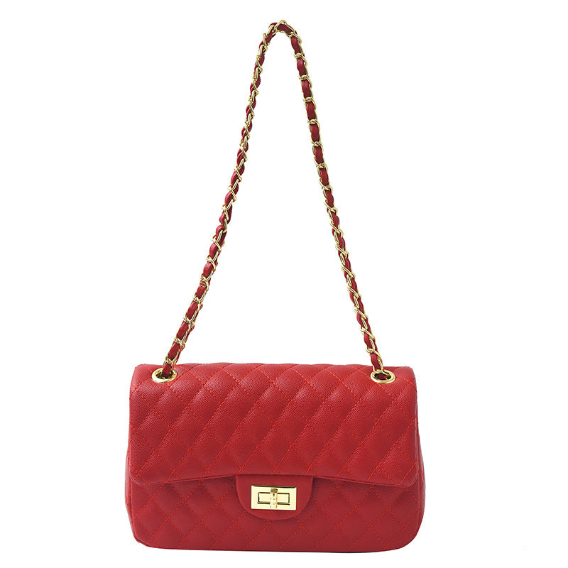 Women's Classic Style Diamond Pattern Chain Fashion Large Small Square Bags