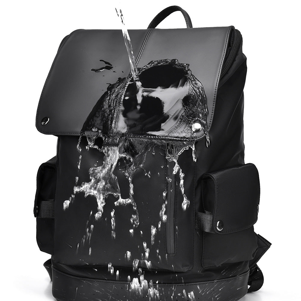 Men's Large Capacity Business Good-looking Flip Design Leisure Backpack