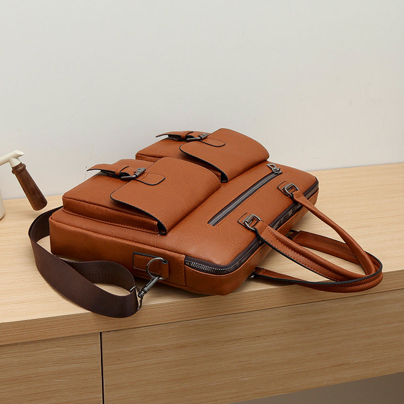 Glamorous Men's Business Computer Multifunctional Pocket Men's Briefcase