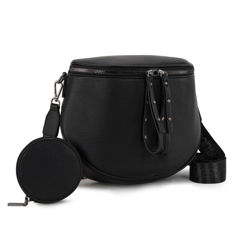 Women's Leather Large Capacity Saddle Trendy Full Women's Messenger Bag