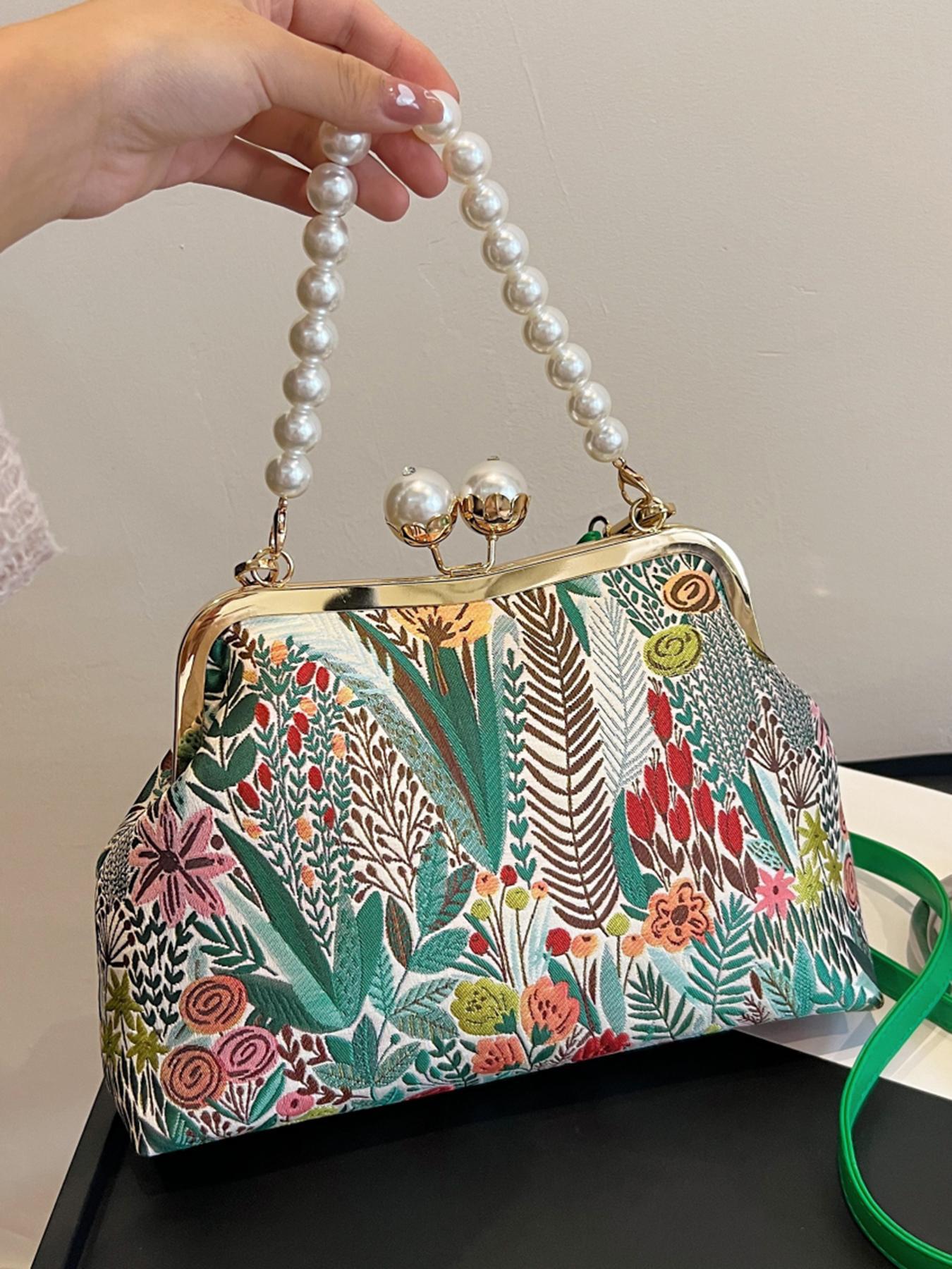 Women's Personalized Patterns Trendy Pearl Hand Light Luxury Bags
