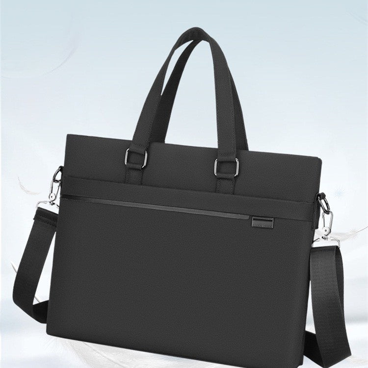 Men's Oxford Cloth Gift Printed Horizontal Blue Men's Briefcase