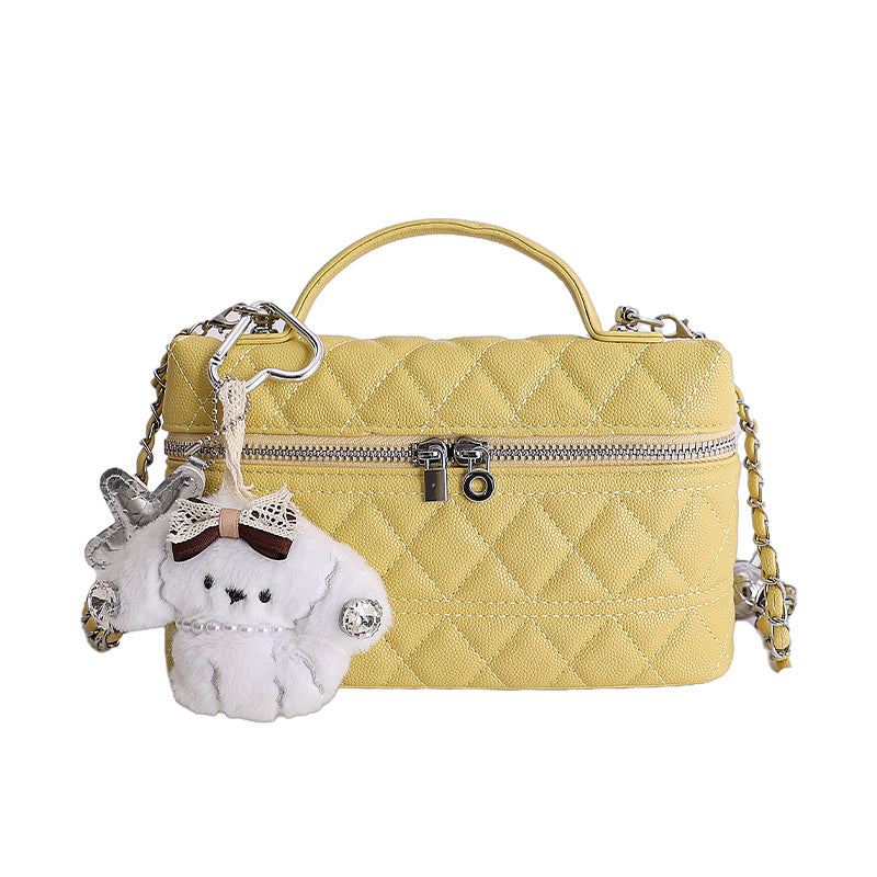 Women's Design Simple Elegant Diamond High-grade Small Square Bag