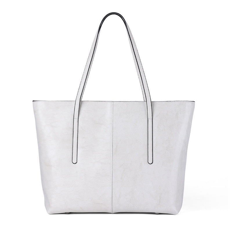 Women's Vintage Cowhide Big Large Capacity Leather Tote Bags