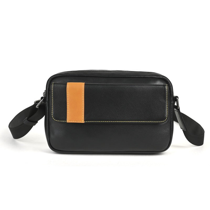 Men's Retro Horizontal Trendy Commuter Riding Men's Shoulder Bag
