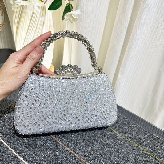 Women's Fashion Personalized Rhinestone Banquet Dress Refined Dinner Bag