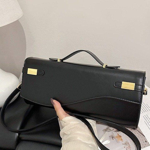Women's Portable High-grade Fashion Retro Baguette Women's Messenger Bag