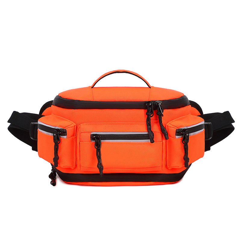 Men's Fashion Night Reflective Design Motorcycle Riding Men's Chest Bag