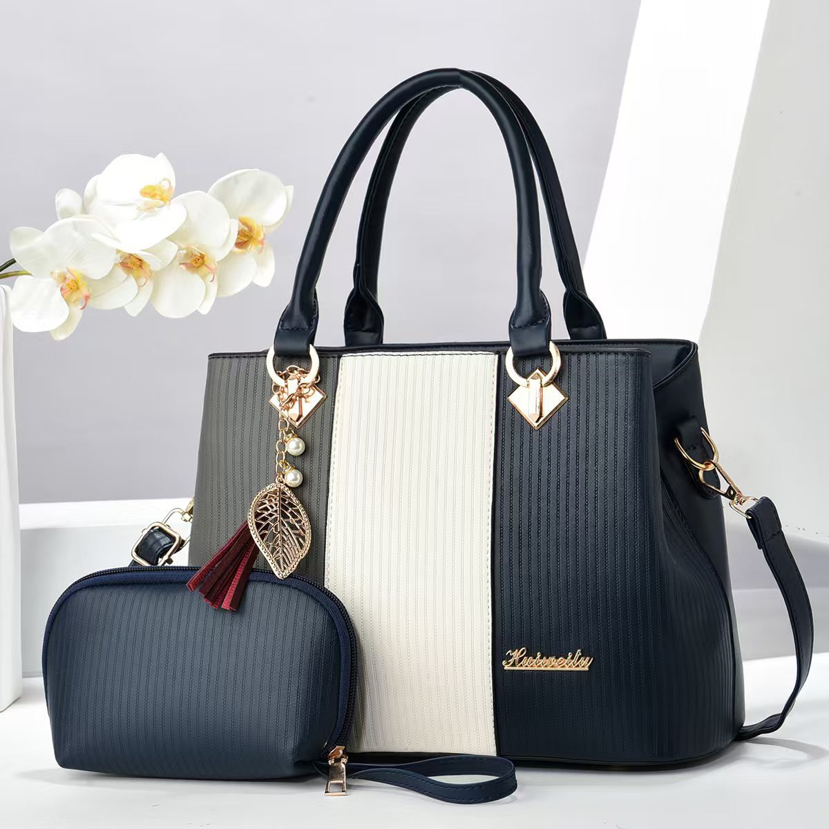Graceful Women's Two-piece Large Capacity Commuter Bags