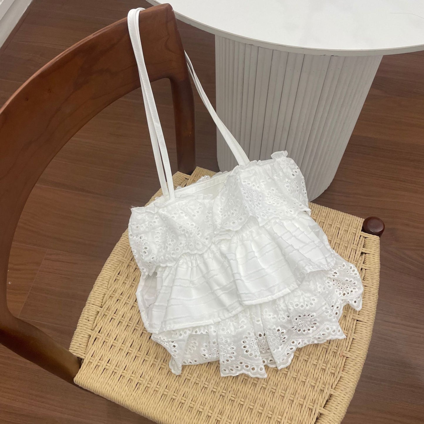 Ruffles Lotus Leaf Skirt Style Layered Women's Shoulder Bag