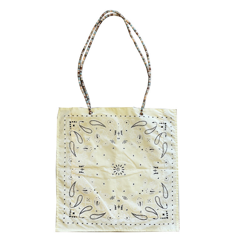 Less Vacation Style Scarf Printing Big Cashew Single Women's Messenger Bag