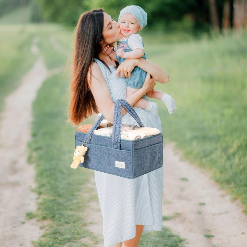 Plush Diaper Storage Diapers Pieces Buggy Large Mummy Bag