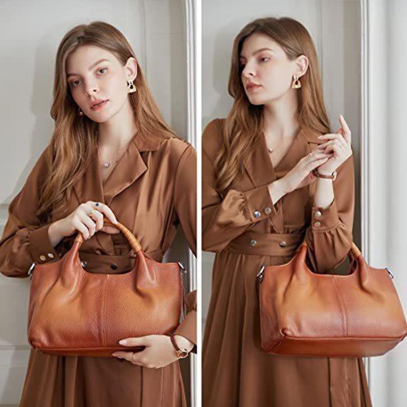 Women's Large Capacity Totes Simple Commute Soft Handbags
