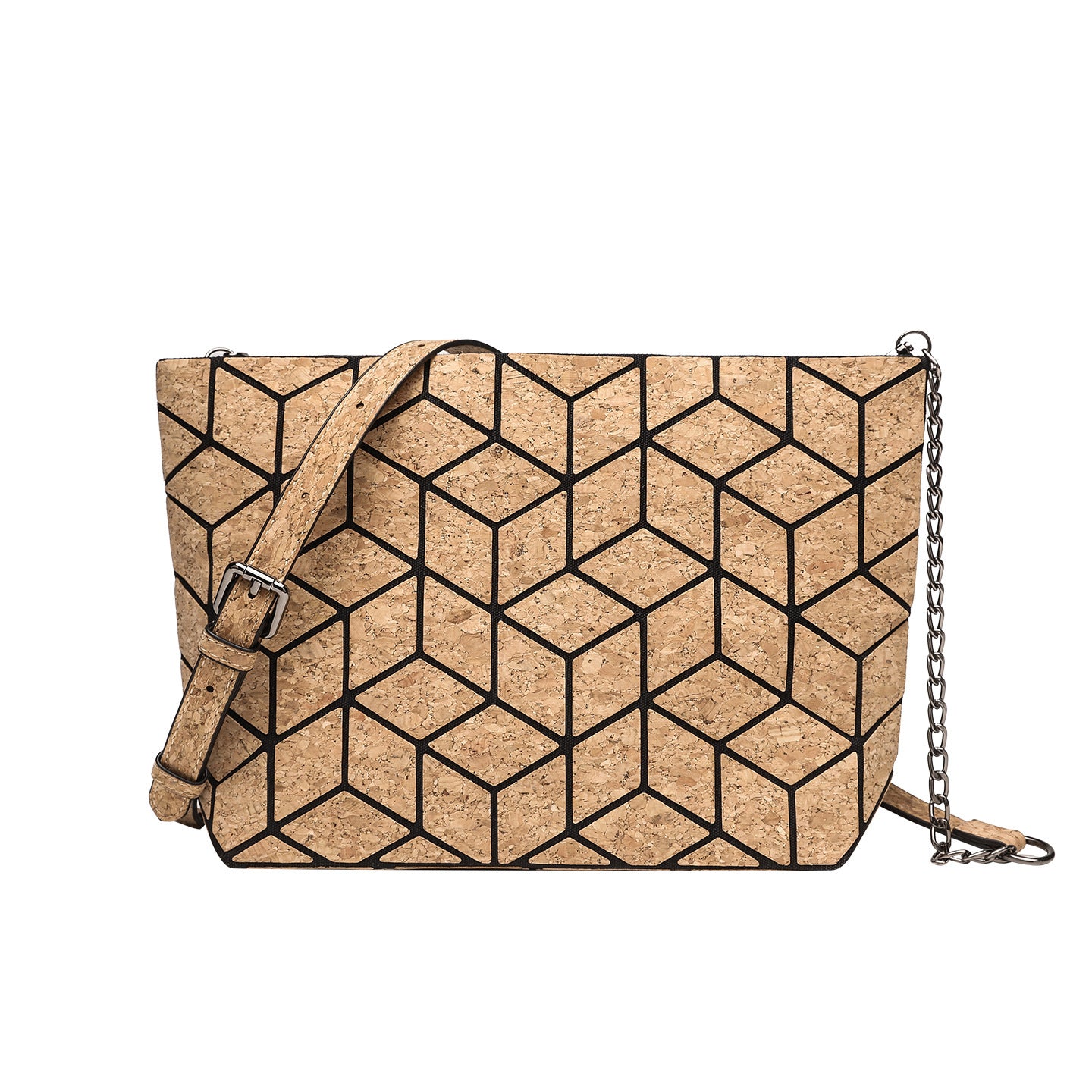 Women's Portuguese Retro Cork Bark Ethnic Style Large Bags