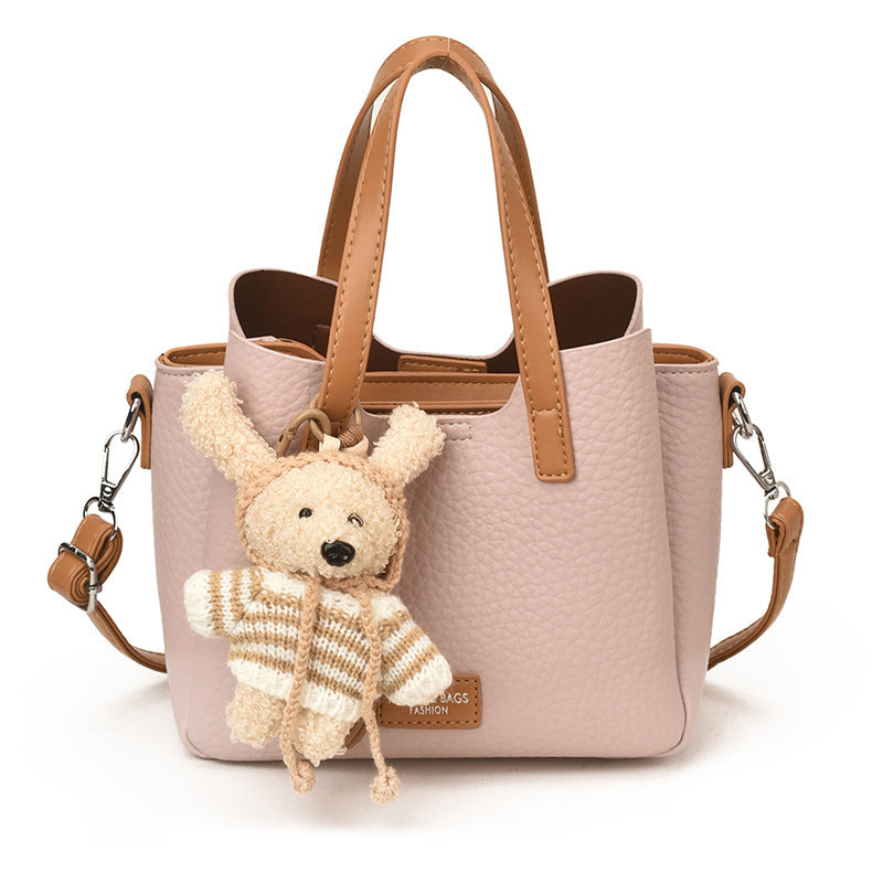Women's Simple Contrast Color Fashion Trend Large Women's Shoulder Bag