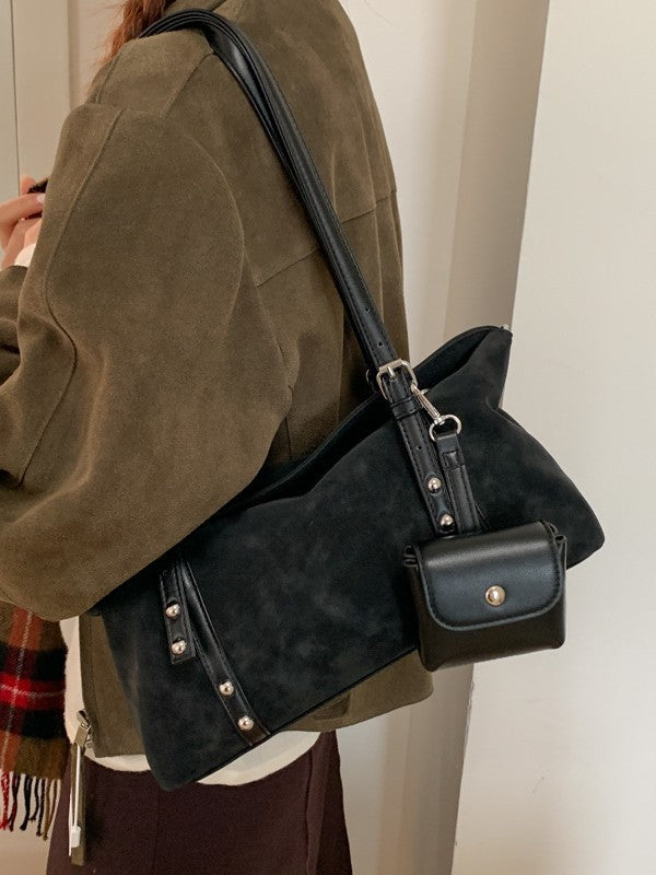 Women's Simple Retro Frosted Fashion Underarm Baguette Bags