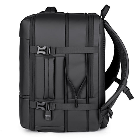 Men's Waterproof Oxford Cloth Large Capacity Scalable With Shoe Compartments Business Backpack