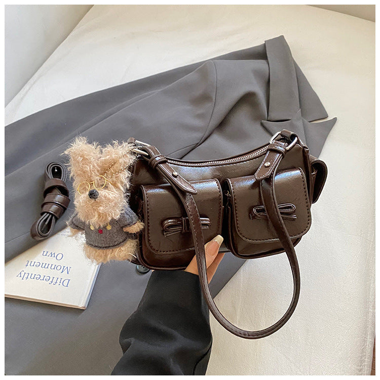Women's Retro Fashion Minimalism Denim Underarm For Women's Shoulder Bag