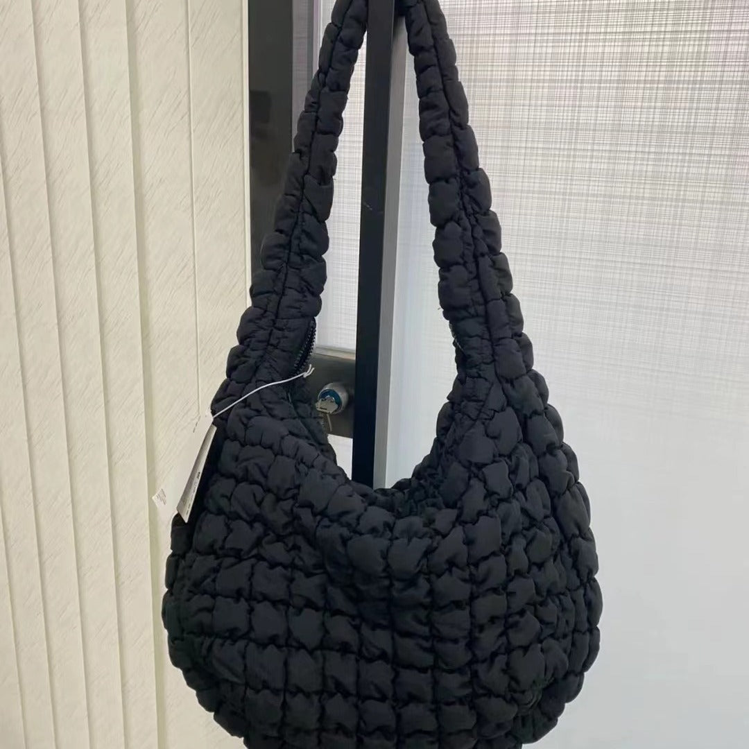 Women's Korean Style Cloud Pleated Big Personalized Bubble Large Capacity Bags