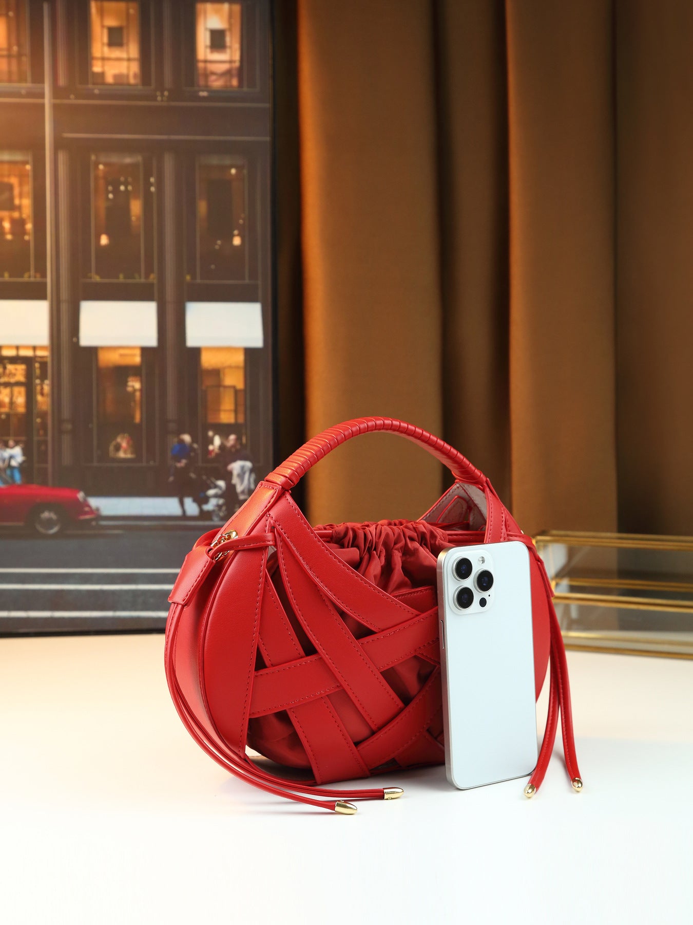 Women's Fashion Creative Design High Texture Vegetable Basket Women's Handbag