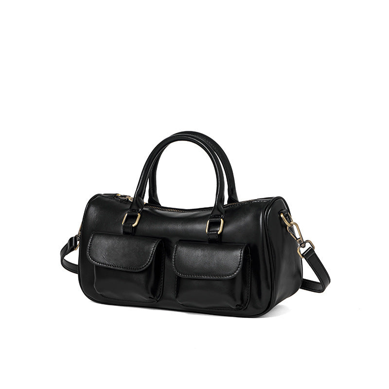 Women's Leather Fashion Pillow Simple Retro Commuting Bags