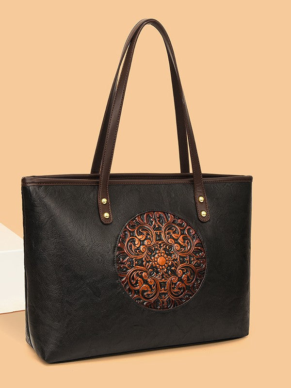 Women's Trendy Retro Fashion Ethnic Style Hand Painted Large Women's Messenger Bag