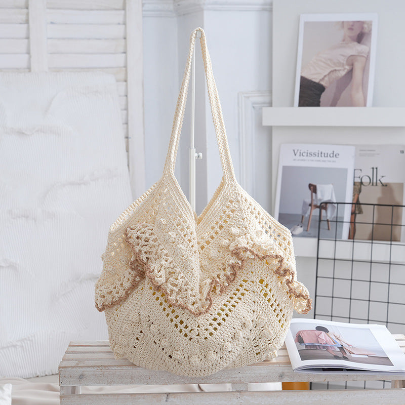 Women's Niche Woven Hand-woven Hollow Seaside Holiday Bags